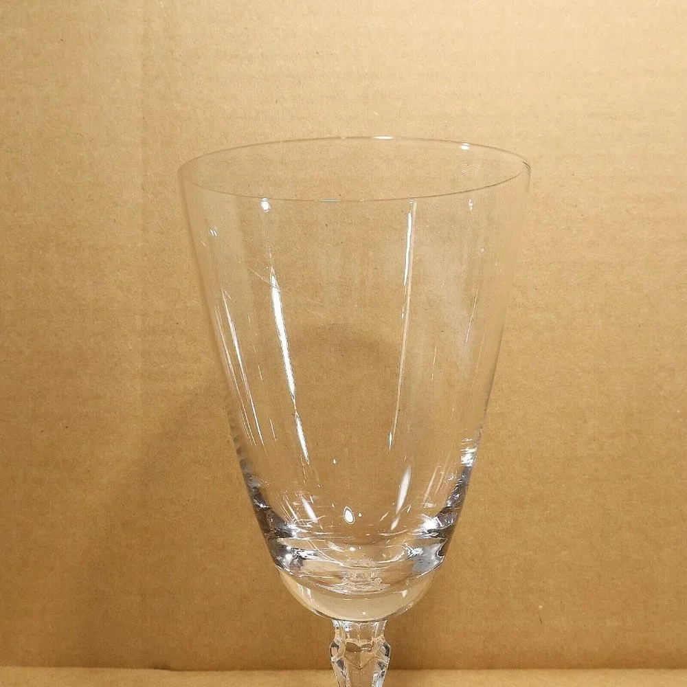4/$20 Fostoria Engagement Ice Tea Glass Platinum Trim Stem 6092 Goblet